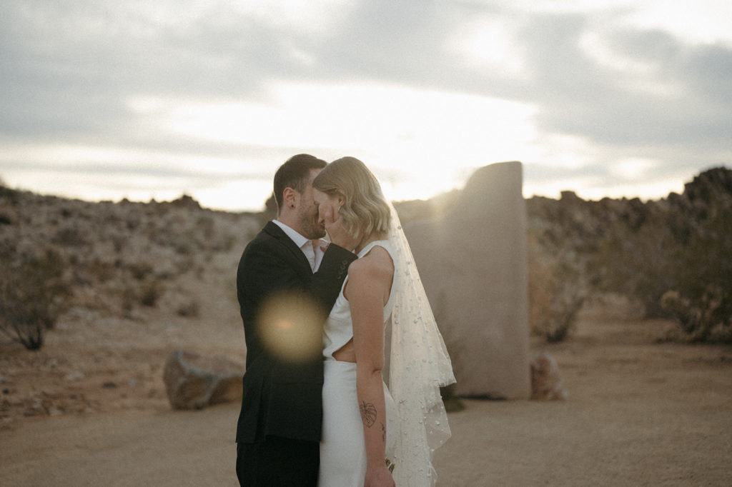Just moments after saying 'I DO' in Joshua Tree, CA