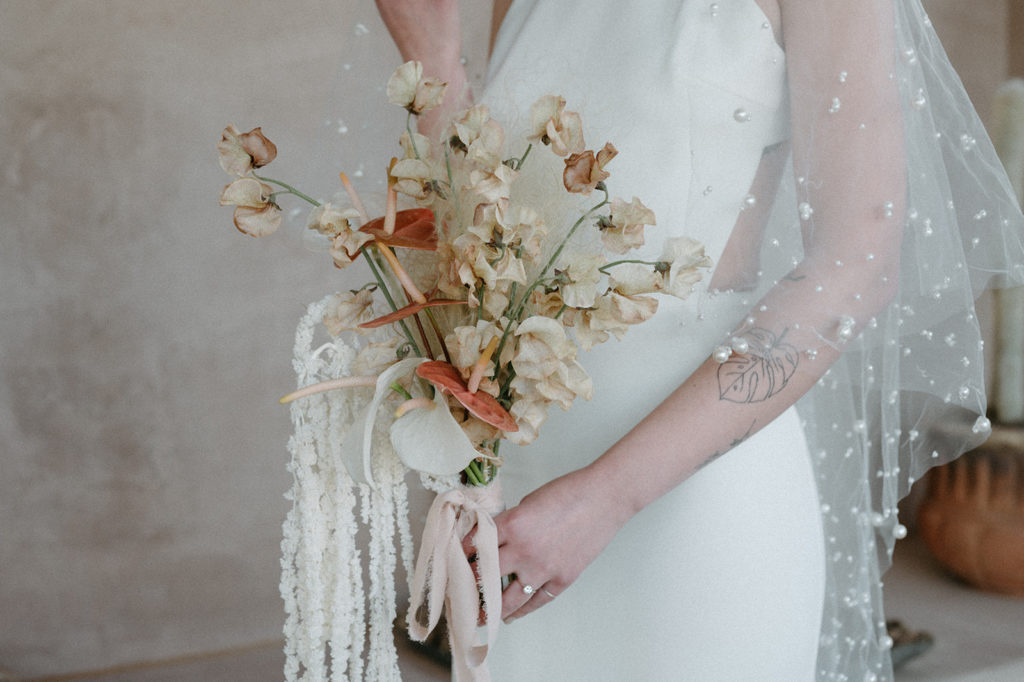 Light and airy bridal florals for a Joshua Tree wedding