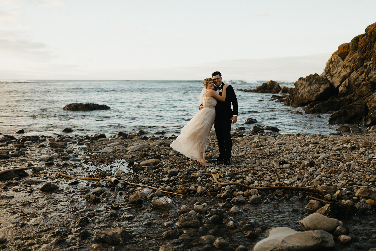 Mendocino Bride + Groom wedding photos