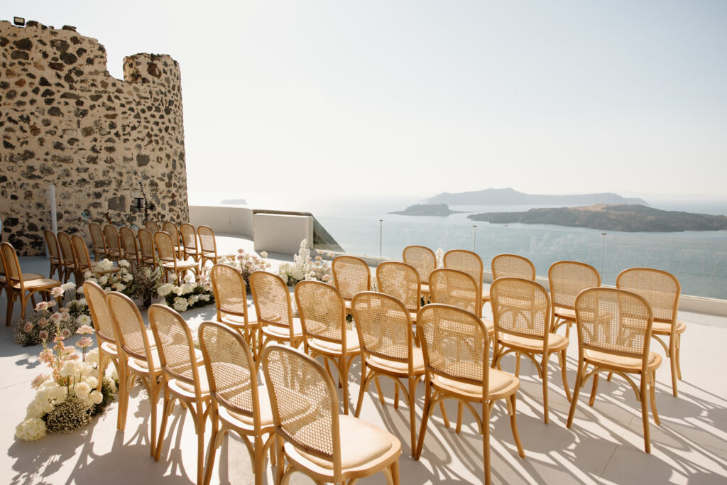 Destination wedding Santorini Ceremony